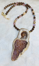 Load image into Gallery viewer, The Alchemist Necklace / Ammonite / Ametrine
