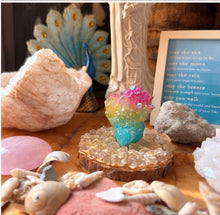 Load image into Gallery viewer, Seraphina / Aqua Aura Quartz / Home Decor