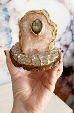 Load image into Gallery viewer, Luminous Love / Rose Quartz / Labradorite / Home Decor / Gift of Good Intention