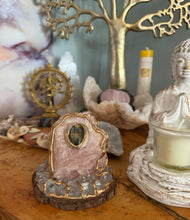 Load image into Gallery viewer, Luminous Love / Rose Quartz / Labradorite / Home Decor / Gift of Good Intention