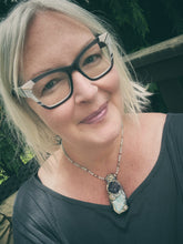 Load image into Gallery viewer, Divine Flow Necklace / Larimar / Amethyst / Aquamarine