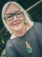 Load image into Gallery viewer, Earth Alchemy Necklace / Agate / Ammonite / Labradorite