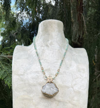 Load image into Gallery viewer, Starlight Whisper Necklace / Apophyllite / Amazonite