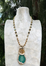 Load image into Gallery viewer, Earth Alchemy Necklace / Agate / Ammonite / Labradorite