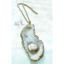 Load image into Gallery viewer, Jersey Shore Beach Vibes Necklace / Shell / Crystal