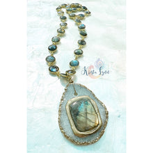 Load image into Gallery viewer, The Ray of Light Necklace / Labradorite