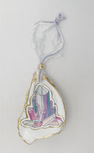 Load image into Gallery viewer, Crystal Inspired Wine Bottle Charm / Oyster Shell Ornament