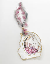 Load image into Gallery viewer, Crystal Inspired Wine Bottle Charm / Oyster Shell Ornament
