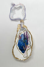Load image into Gallery viewer, Crystal Inspired Wine Bottle Charm / Oyster Shell Ornament