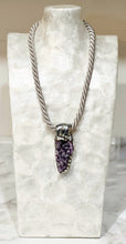 Load image into Gallery viewer, Cluster of Peace Necklace / Amethyst Cluster