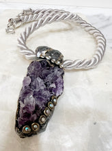Load image into Gallery viewer, Cluster of Peace Necklace / Amethyst Cluster