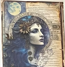 Load image into Gallery viewer, Moon - Travertine Tile Coasters