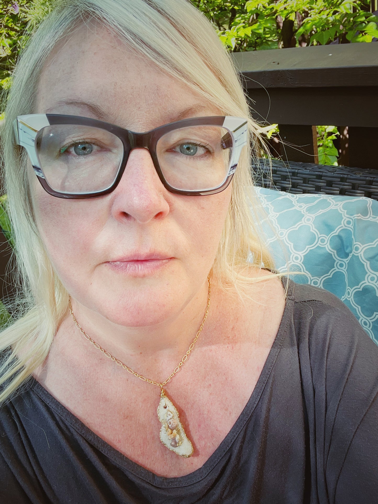 Coastal Beach Vibes Necklace / Shell / Crystal