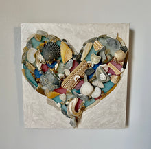 Load image into Gallery viewer, THE GIFT OF THE SEA / Sea Glass / Shells / Wall Decor / Wall Art