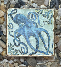 Load image into Gallery viewer, Travertine Tile Coasters (set of 4)