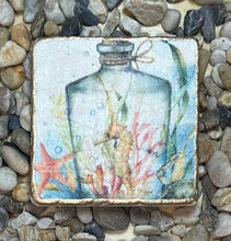 Load image into Gallery viewer, Travertine Tile Coasters (set of 4)