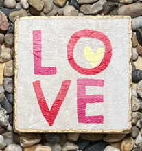 Load image into Gallery viewer, Travertine Tile Coasters (set of 4)
