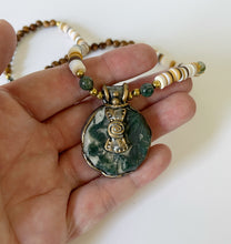 Load image into Gallery viewer, Seeds of Becoming Necklace / Moss Agate