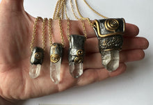 Load image into Gallery viewer, Clarity Healing Energizing Necklaces / Clear Quartz