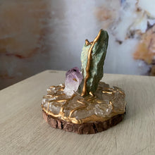 Load image into Gallery viewer, Joyful Loving Creativity / Fuchsite / Amethyst / Home Decor / Gift of Good Intention