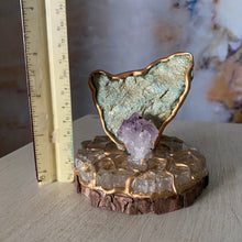 Load image into Gallery viewer, Joyful Loving Creativity / Fuchsite / Amethyst / Home Decor / Gift of Good Intention