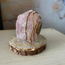 Load image into Gallery viewer, Trusting Love & Intuition / Rose Quartz / Labradorite / Home Decor / Gift of Good Intention