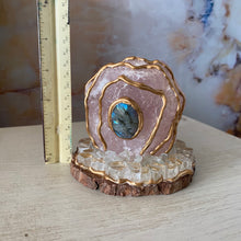 Load image into Gallery viewer, Trusting Love & Intuition / Rose Quartz / Labradorite / Home Decor / Gift of Good Intention
