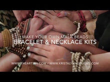 Load and play video in Gallery viewer, Design...Make - DIY Mala Bracelet - DIY Kit - 27 Beads - Prayer Beads - Custom Mala Bracelet Kit - Intention Bracelet - Simple Reminder

