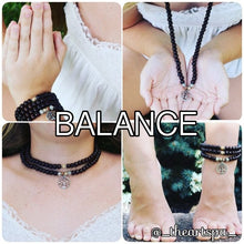 Load image into Gallery viewer, BALANCE / Prayer Beads / Mala Beads / Mala Necklace / Crazylace Agate / Tree of Life