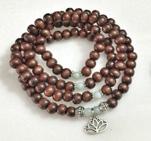 Load image into Gallery viewer, CLARITY / Prayer Beads / Mala Beads / Mala Necklace / Amazonite / Lotus