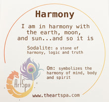 Load image into Gallery viewer, HARMONY / Simple Reminder Bracelet / Mala Bracelet / Sodalite / Ohm