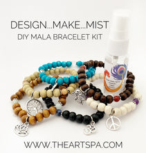 Load image into Gallery viewer, Design..Make..Mist - DIY Bracelet - Create Your Own Mala Bracelet - DIY Kit - 27 Beads - Prayer Beads - Custom Mala Bracelet Kit