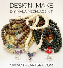 Load image into Gallery viewer, Design...Make - DIY Mala Necklace Kit - DIY Kit - 108 Beads - Prayer Beads - Custom Mala Necklace Kit