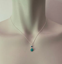 Load image into Gallery viewer, Positive Mind Positive Vibes Positive Life / Turquoise / Simple Reminder Necklaces / Sterling Silver / Intention Necklaces