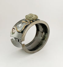 Load image into Gallery viewer, Goddess of Clarity..Manifestation...Focus Bracelet / Pewter / Quartz / Polymer Clay