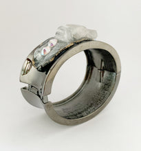 Load image into Gallery viewer, Goddess of Clarity..Manifestation...Focus Bracelet / Pewter / Quartz / Polymer Clay