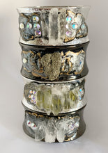 Load image into Gallery viewer, Goddess of Clarity..Manifestation...Focus Bracelet / Pewter / Quartz / Polymer Clay