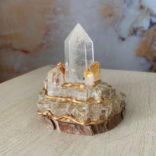 Load image into Gallery viewer, Mystical Manifest / Citrine / Clear Quartz / Home Decor / Gift of Good Intention