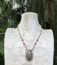 Load image into Gallery viewer, Passionately Intuitive Necklace / Labradorite / Garnet
