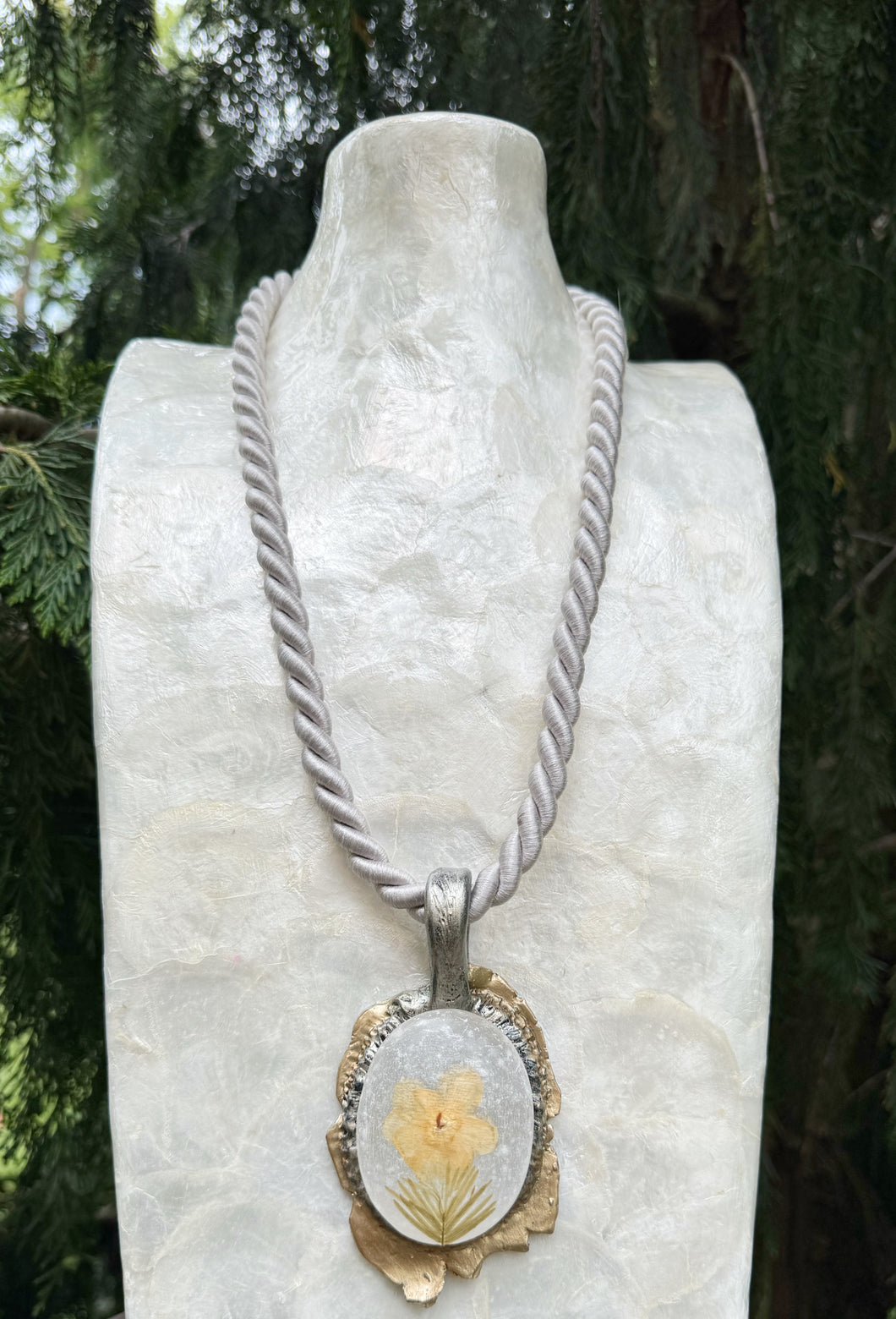 The Light of the Wild Flower Necklace / Selenite