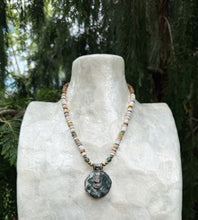 Load image into Gallery viewer, Seeds of Becoming Necklace / Moss Agate
