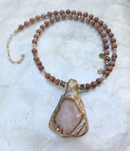 Load image into Gallery viewer, Rooted In Love Necklace / Rose Quartz
