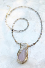 Load image into Gallery viewer, The Whisper Necklace / Rose Quartz
