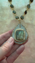 Load and play video in Gallery viewer, The Ray of Light Necklace / Labradorite
