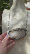 Load and play video in Gallery viewer, Moonstone Mist Necklace / Agate
