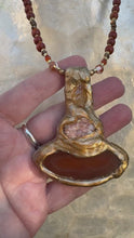 Load and play video in Gallery viewer, The Sacred Act Necklace / Citrine / Orange Calcite / Agate
