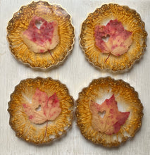 Load image into Gallery viewer, FALLING IN LOVE / Resin Coasters / One of a Kind / Handmade/ Set of 4
