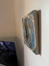 Load image into Gallery viewer, EMOTIONAL STRENGTH / Agate Slice / Geode Inspired Wall Art / One of a Kind / Resin Art

