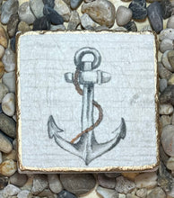 Load image into Gallery viewer, Travertine Tile Coasters (set of 4)
