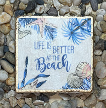 Load image into Gallery viewer, Travertine Tile Coasters (set of 4)
